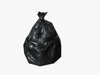 Garbage Bags Low-poly 3D model