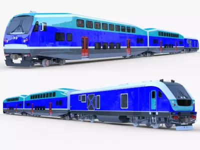 BiLevel train 3D model