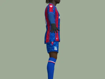 T-Pose Rigged Eberechi Eze Crystal Palace 24-25 3D model