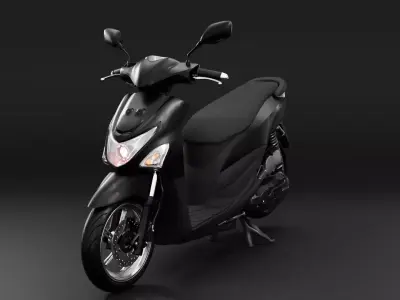 Honda Beat Pop Scooter - Low Poly Game Ready Low-poly 3D model