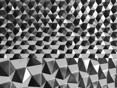 3D panels Hexagons 3D model