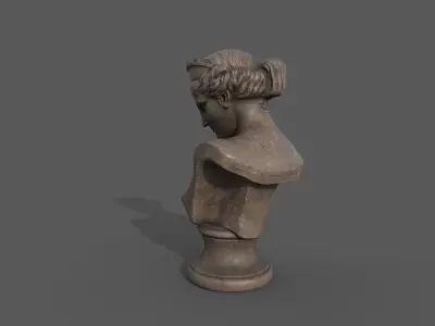 Bust of the Venus de Capua Low-poly 3D model