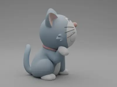 Cat toy Low-poly 3D model
