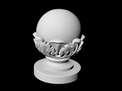 Decor for furniture 3D model 20