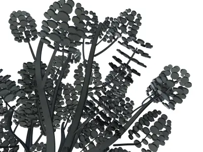 Cartoon tree S1Bv1 3D model