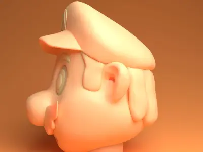 Super Mario 3D print model