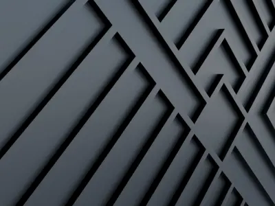 wall paneling set 3D model  Low-poly 3D model