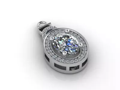 Women Pendants 3DM STL Pendant Renders Details 3D print model 3D print model