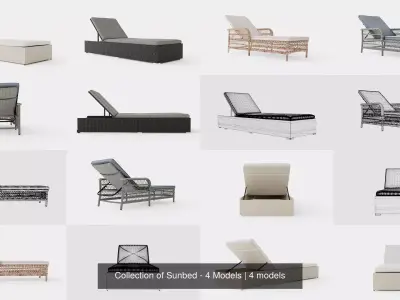 Collection of Sunbed - 4 Models