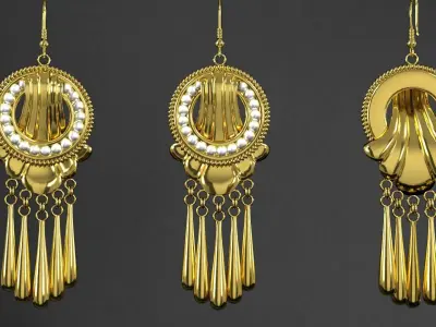 earrings 3D model