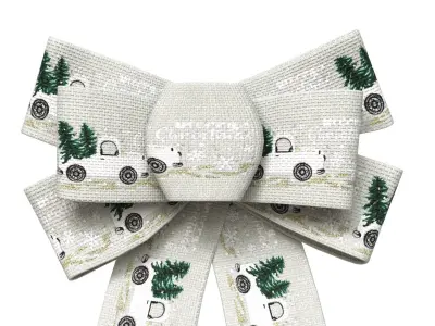 Christmas Bow Ribbon 15 Low-poly 3D model