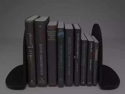 Customizable Book Collection  3D model
