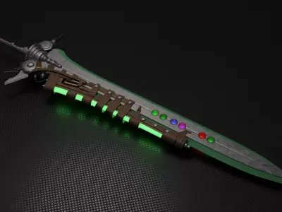 Slipstream Saber - Final Fantasy 7 Rebirth 3D model