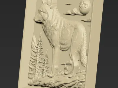 Wolf A74 3D print model