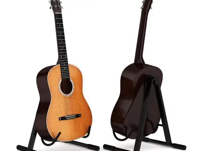 Acoustic Guitar 3D model