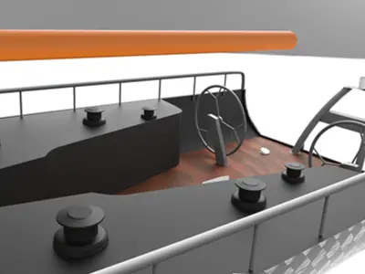 Racing Yacht 3D model