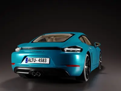 Porsche 718 Cayman S 3D model by bilbilc