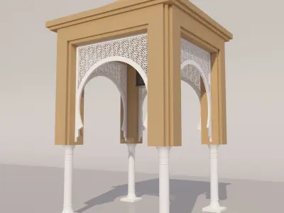 Traditional Moroccan Door 3D model