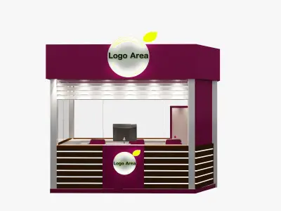 Booth Exhibition Stand a499b 3D model