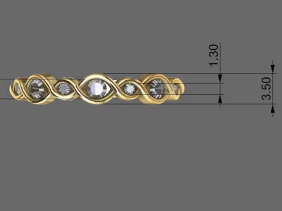 Ladies ring 3D model