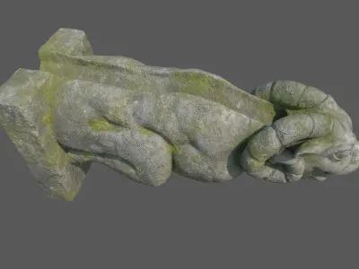Gargoyle03 Low-poly 3D model