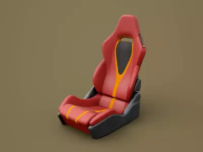 Sportcar Seat 3D model