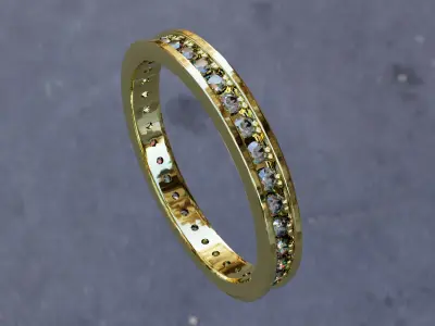  Diamond Bracelet  High Jewelry blend mtl stl obj 3D print model 3D print model