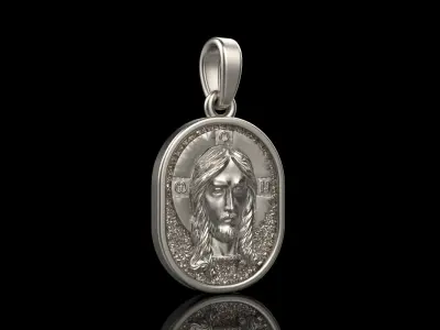 Jesus protect us pendant model 992 3D print model