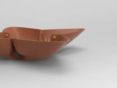 Lotus Bowl Low-poly 3D model