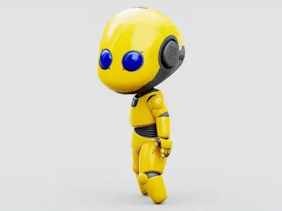 TOON BOT Rigged for Unreal Engine - Unity - MIXAMO 3D model