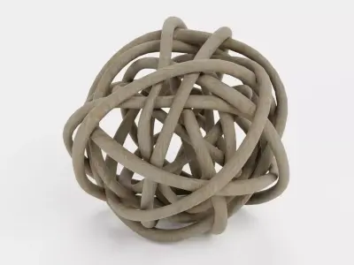 Decorative Lata Ball Low-poly 3D model