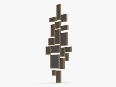 Christopher Guy Cubic Mirror Low-poly 3D model