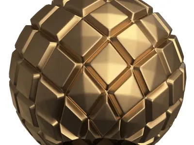 Sphere  with Rombs CNC Low-poly 3D model