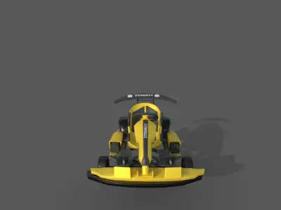 Go-Kart Models Rigged  Low-poly 3D model