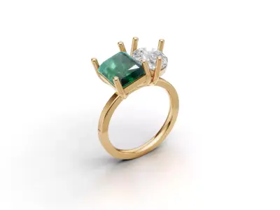 ring woman  3D print model