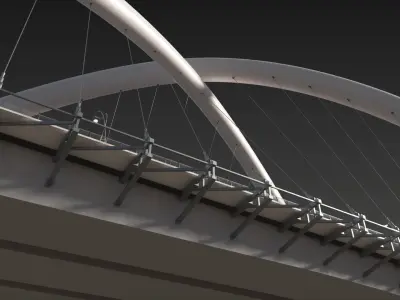 Infinity Bridge - Dubai UAE 3D Model 3D model