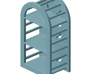 Plastic Decor Wall Mount Stand Toy 3D model