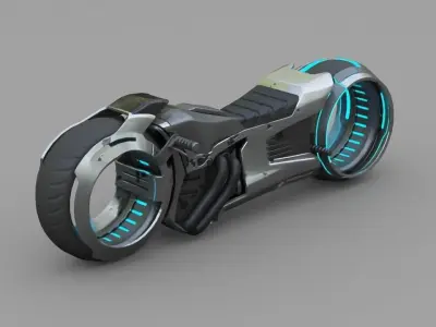 sci-fi tron bike 3D model
