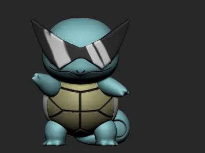 CHIBI POKEMON - SQUIRTLE SQUAD LEADER Free 3D print model