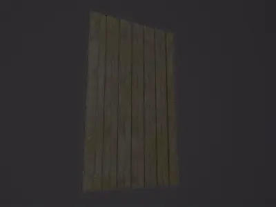 Metal Plate 3D Model Low-poly 3D model