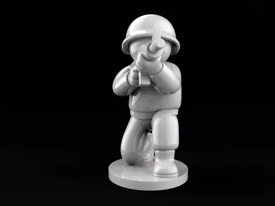 Soldier 3D print model get