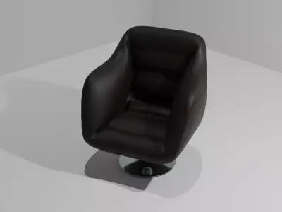 luxury chair  Low-poly 3D model