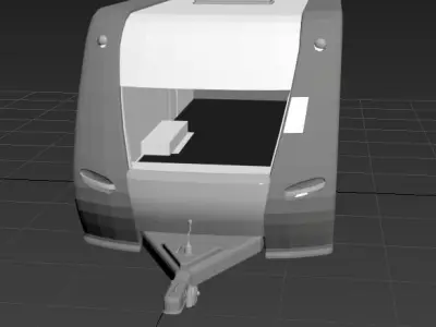 Hobby Caravan camper trailer campervan towhome 3D print model