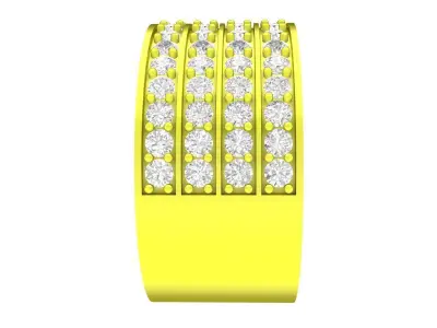 A7696 Luxury Diamond Band Ring for Women 3D Print 3D print model