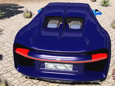 Bugatti Chiron 2017 3D model