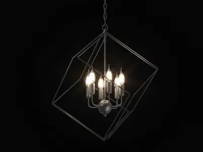732367 Gabbia Lightstar Pendant chandelier 3D model