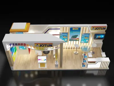 Booth Exhibition Stand a252 3D model
