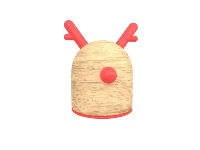 Deer Decoration v1 001 Low-poly 3D model