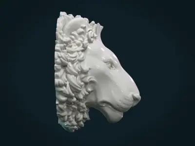 Lion Head 3D print model