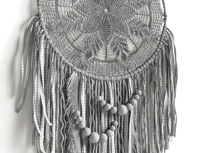 Macrame panel 3D model